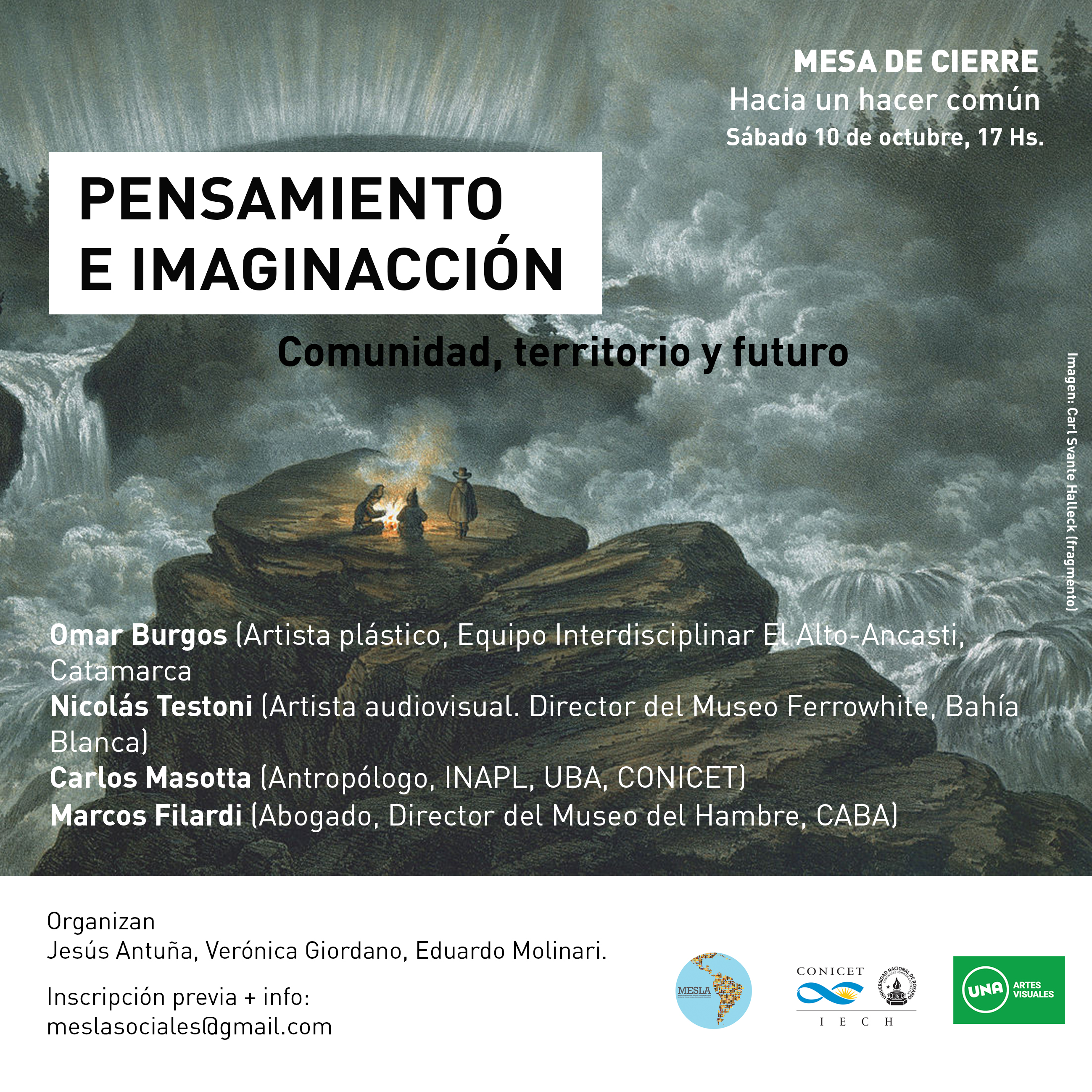 2. Pensamiento e imaginaccioìn - Flyer de difusioìn mesa de cierre
