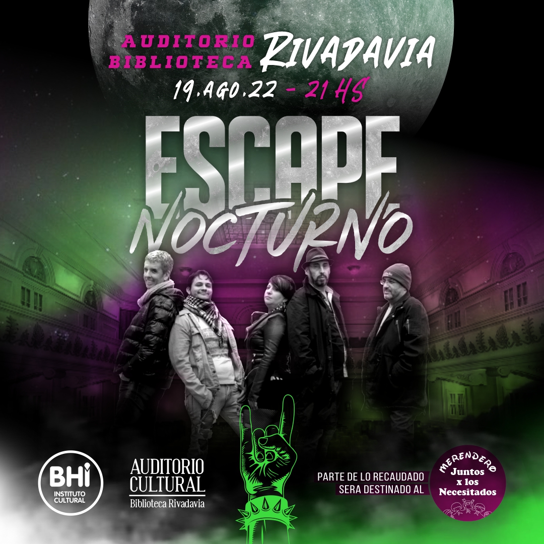 ESCAPE NOCTURNO, COVERS INTERNACIONALES DE LOS 80´S Y 90´S Municipio